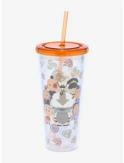 Cheapest ⭐ Avatar: The Last Airbender Chibi Group Acrylic Travel Cup 🔔