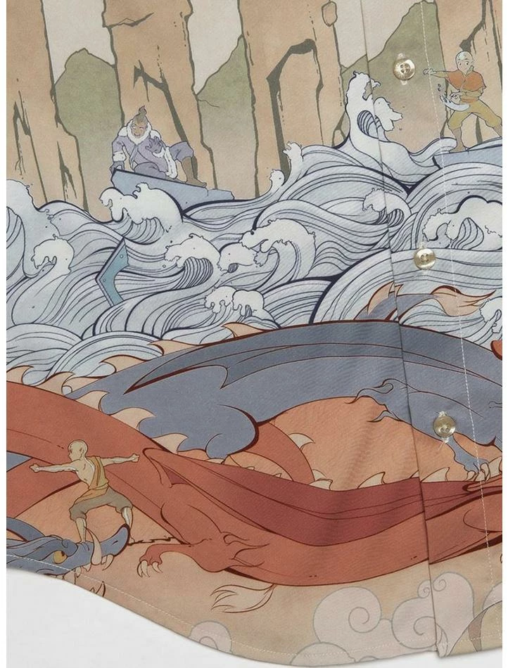 Top 10 ✔️ RSVLTS Avatar: The Last Airbender "Team Avatar" KUNUFLEX Short Sleeve 💯 Shirt ❤️ - Image 3