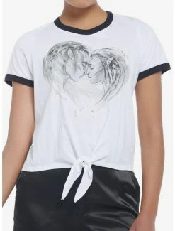 Budget ๐ Avatar: The Way Of Water Duo Tie-Front Girls Ringer T-Shirt โจ
