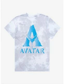 Discount 😍 Avatar: The Way Of Water Logo Tie-Dye T-Shirt ✔️