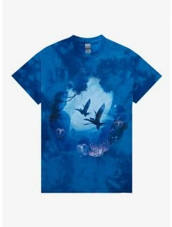 Cheapest 🔥 Avatar Toruk Riders Tie-Dye Boyfriend Fit Girls T-Shirt Plus Size 👍