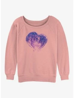 Best reviews of 😀 Avatar: The Way of Water Jake and Neytiri Face Heart Girls Slouchy Sweatshirt 👍